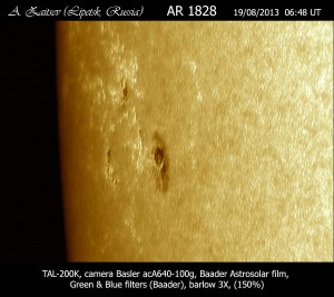 SunSpots_AR-1828_20130819_0648_UT.jpg